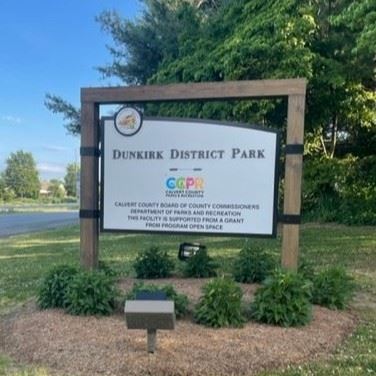 Dunkirk District Park Sign
