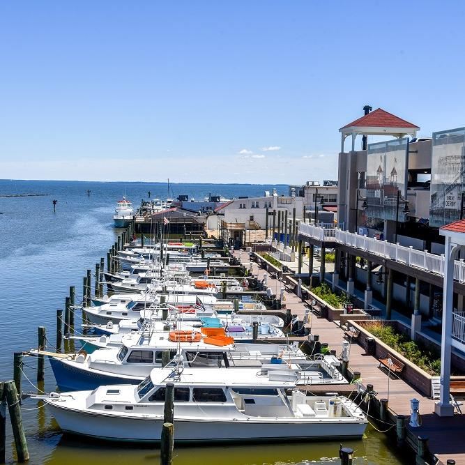 Boats on the water at Rod N Reel