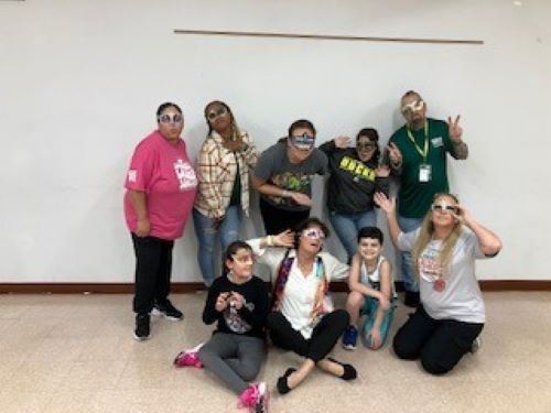 Southern group with mask