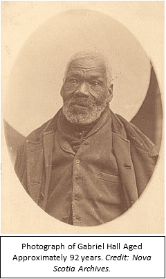 Photograph of Gabriel Hall Aged Approximately 92 years. Credit: Nova Scotia Archives